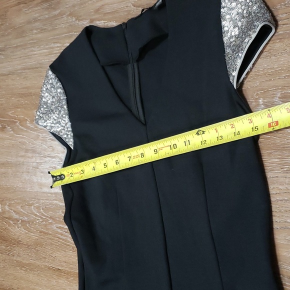 (S) ESPRIT Collection Sequin Sleeves Fitted Date Night Evening Midi Occassion - Picture 5 of 9